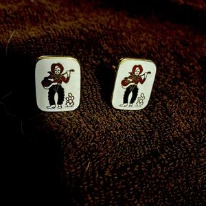 Vintage cowboy cuff links